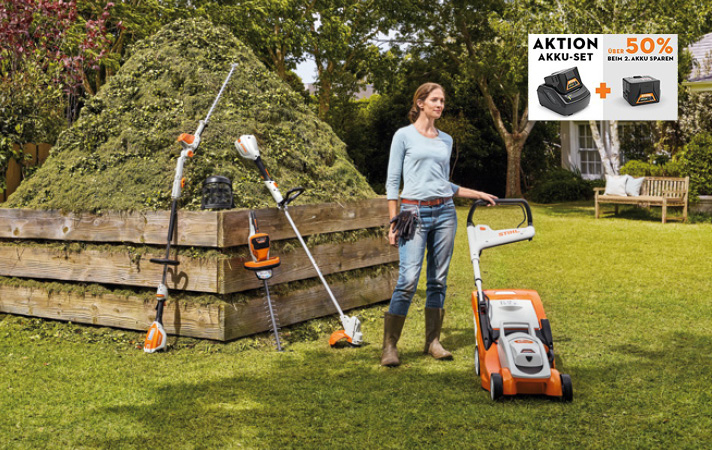 Jetzt die praktischen STIHL Akku-System COMPACT Starter-Sets zum Vorteilspreis sichern!