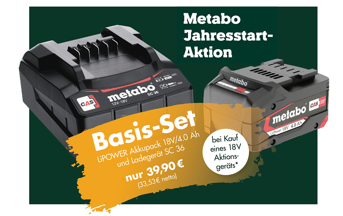 Metabo Jahresstart-Aktion