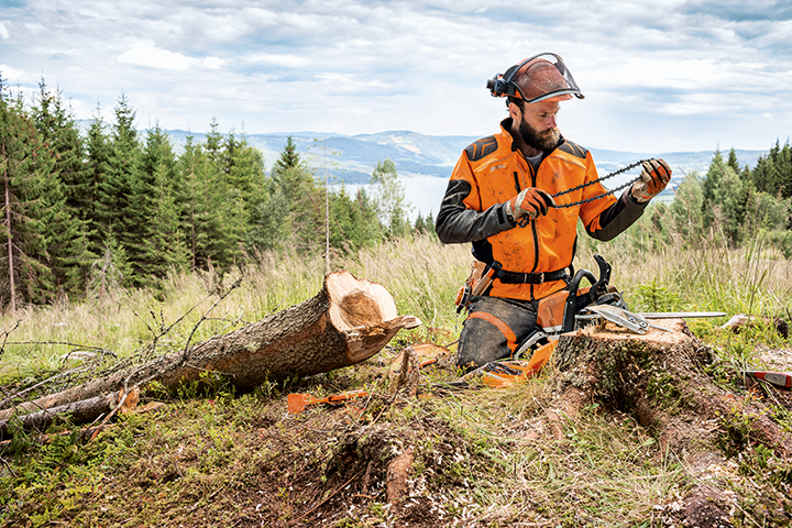 Die STIHL Kettenschnellspannung